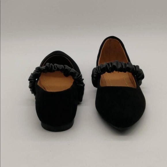 🐞🐞🐞 Yoki Womens Geneva-60 Ballet Flats Shoes Black Slip On Pointed Toe 8.5 - Picture 3 of 9